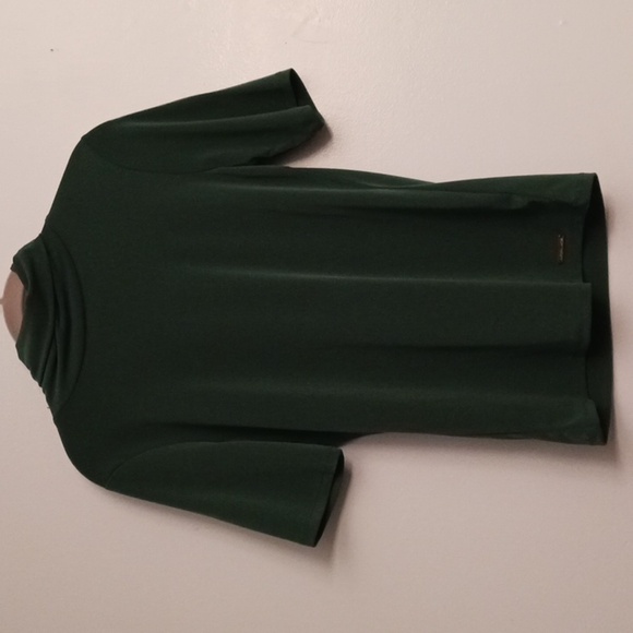 Michael Kors Green Short Sleeve Turtleneck Top size Small St. Patrick's - Picture 1 of 11